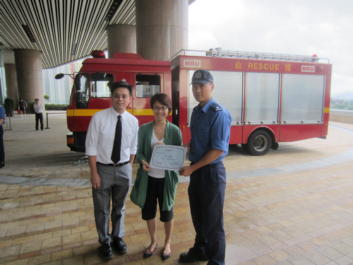 2013年8月24日，譽‧港灣火警演習暨消防講座。