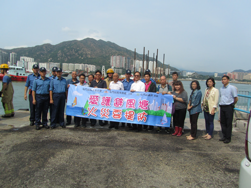 2014年5月12日，避風塘防火宣傳活動（休漁期間）。
