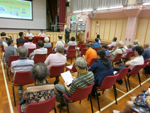 2014年8月22日，深水埗區地區行政先導計劃–大廈管理專題講座(簡介檢查電力裝置)